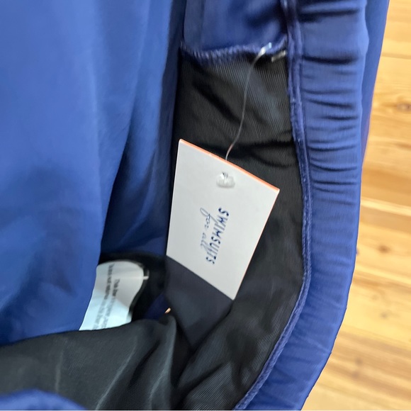 Swimsuits for All Side Slit Skirt 30 Navy Blue 24710 Swim Skirt Suit NWT B146 - Picture 8 of 9